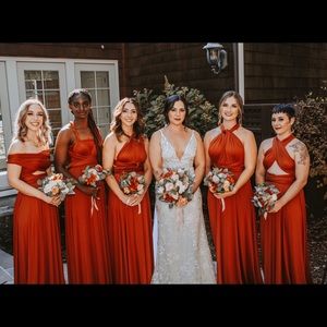 Burnt Orange dress, one size, multi-wear top!